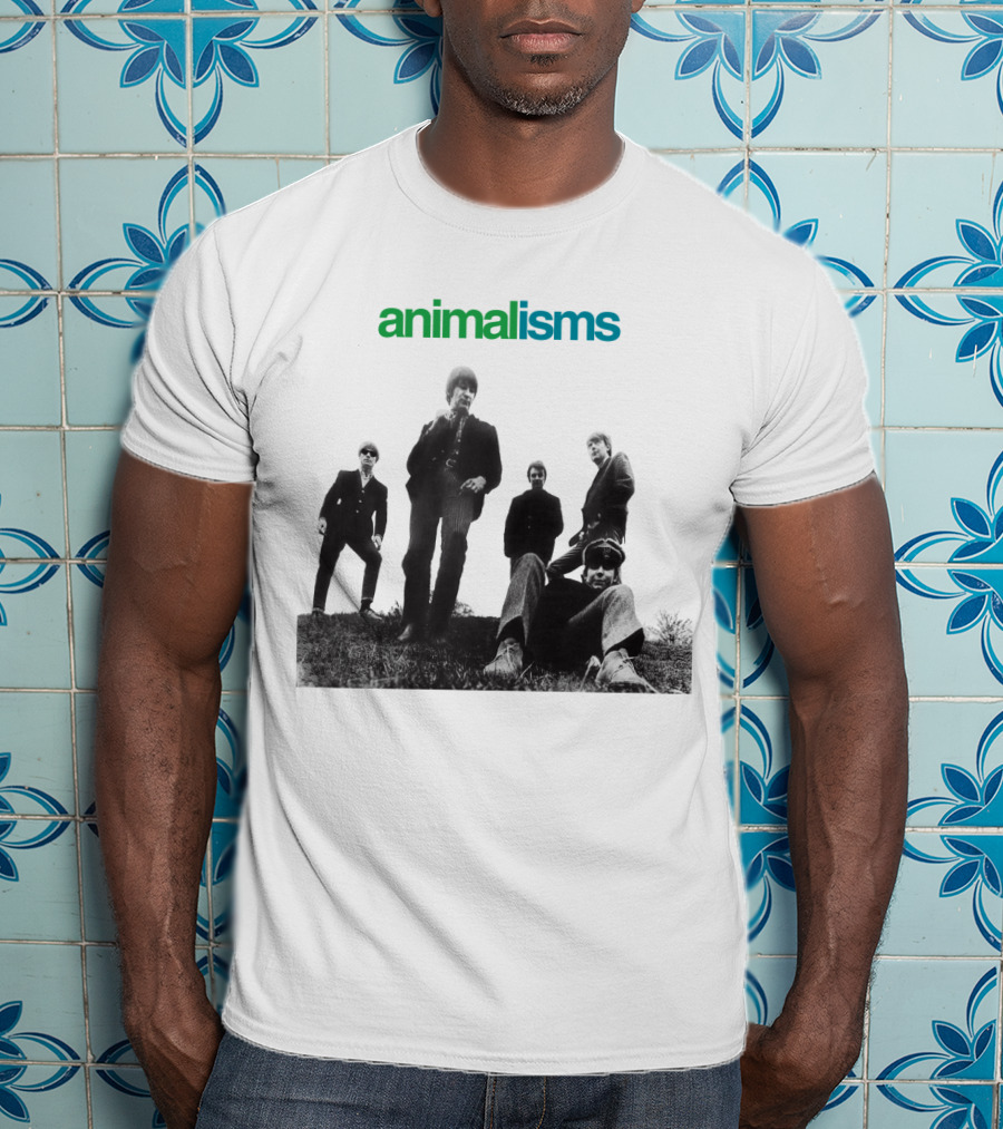 Animalisms Album 1966 Black And White Band Members T-Shirt