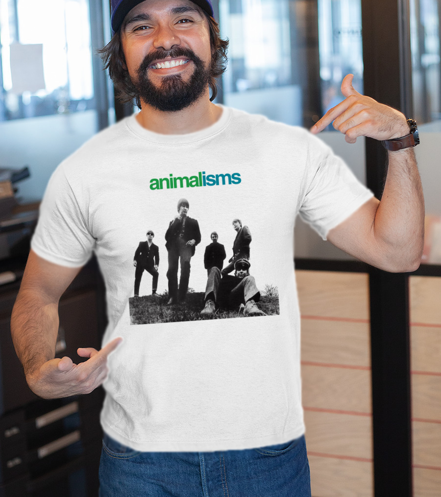 Animalisms Album 1966 Black And White Band Members T-Shirt