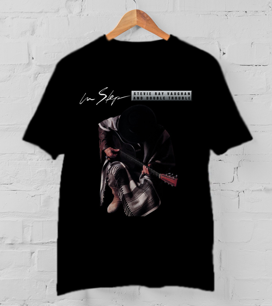 Stevie Ray Vaughan In Step And Double Trouble T-Shirt