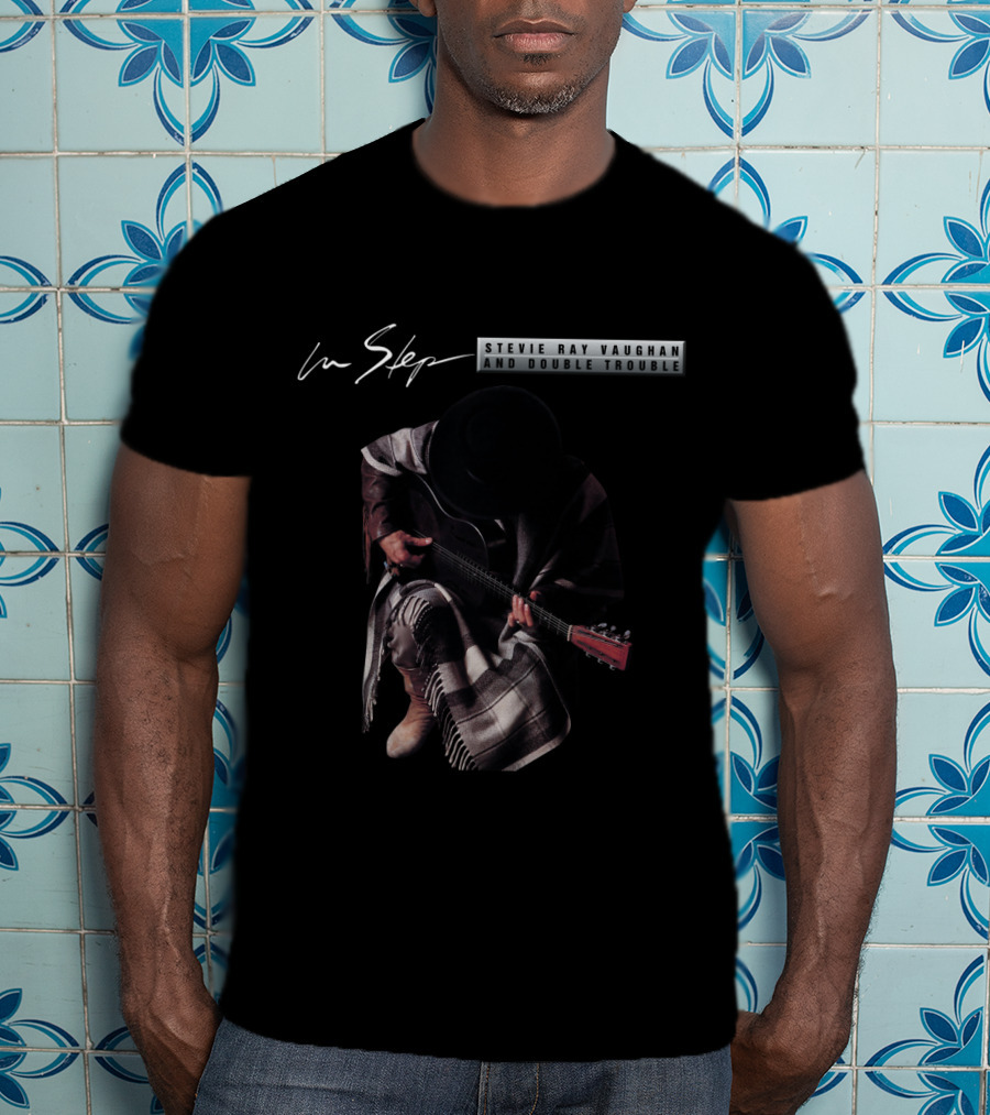 Stevie Ray Vaughan In Step And Double Trouble T-Shirt