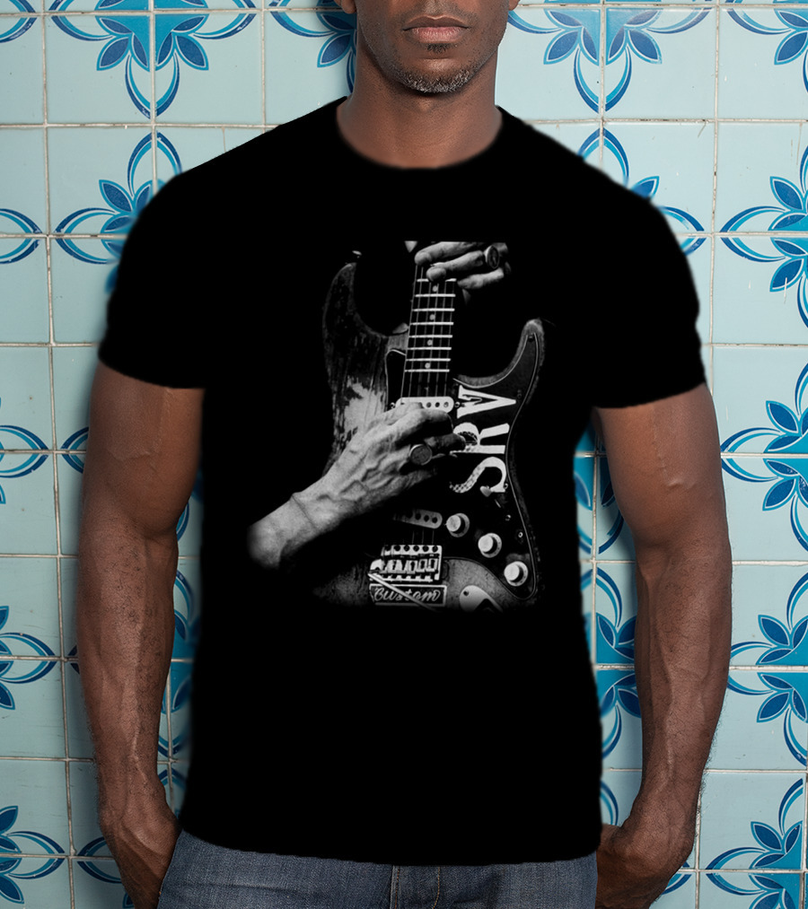 Srv Custom Guitar Iconic Hand Pose T-Shirt