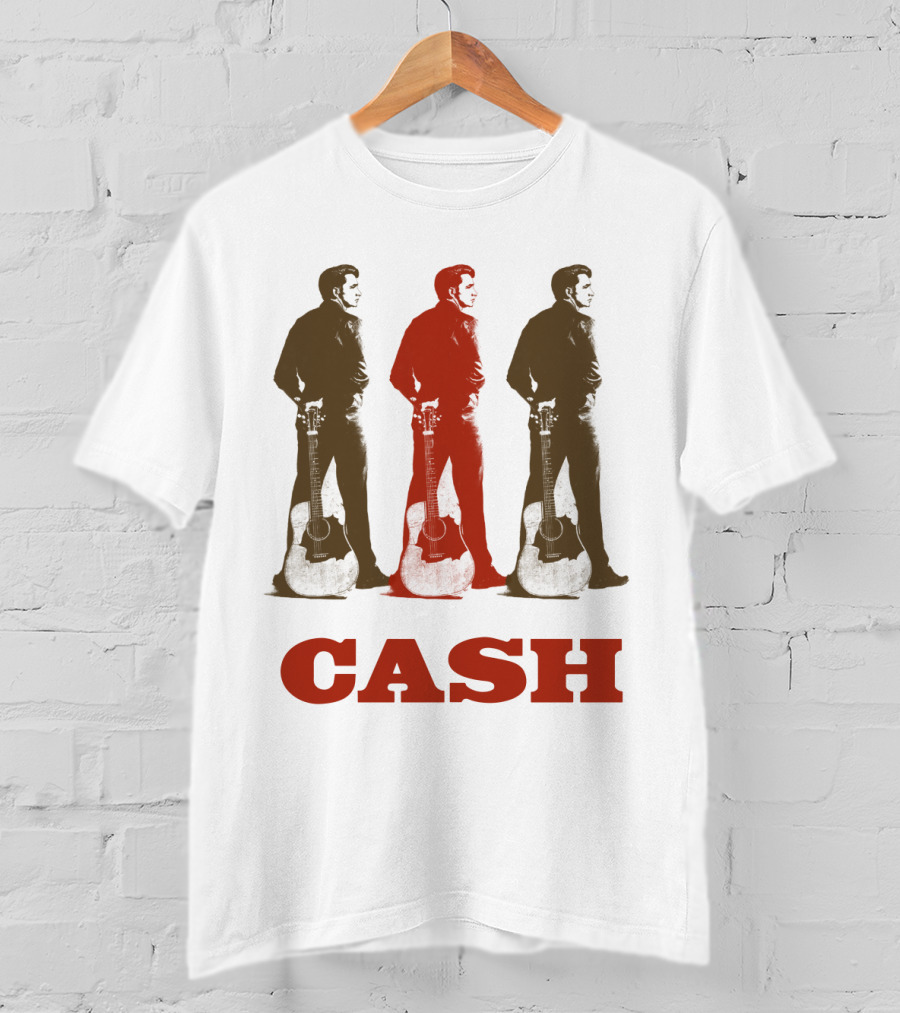 Cash Triptych Guitar Stance T-Shirt