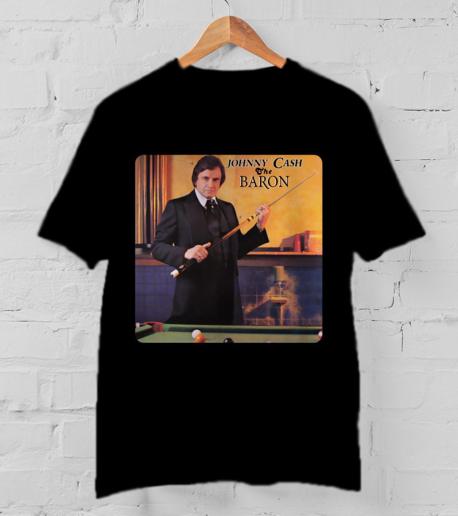 Johnny Cash The Baron Billiards Album Cover T-Shirt