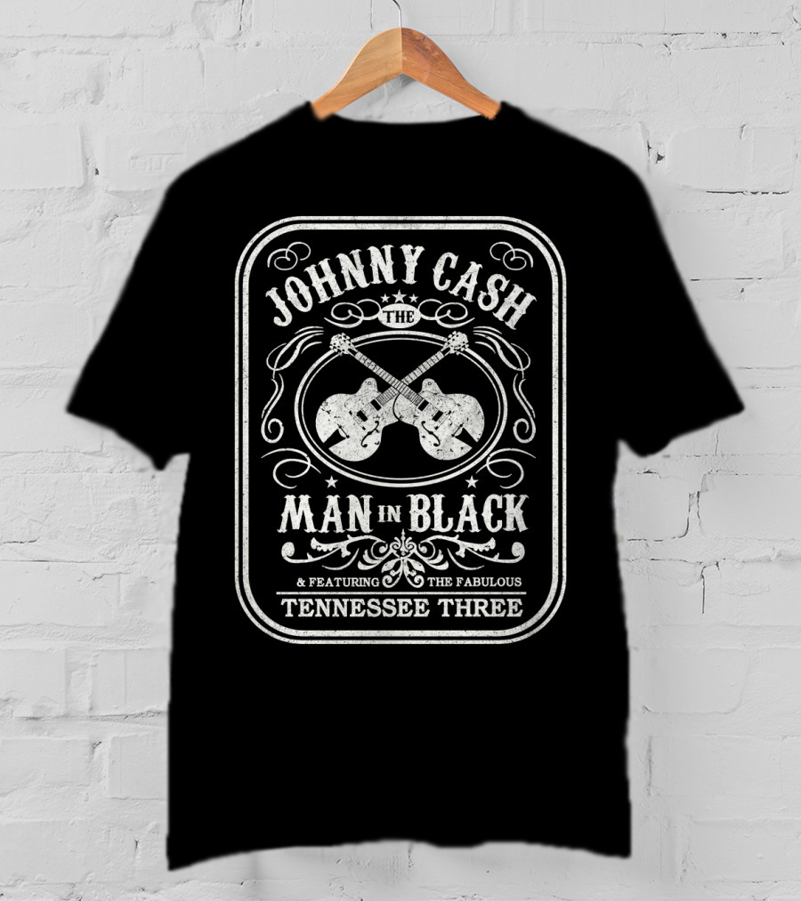 Johnny Cash The Man In Black Featuring The Fabulous Tennessee Three T-Shirt