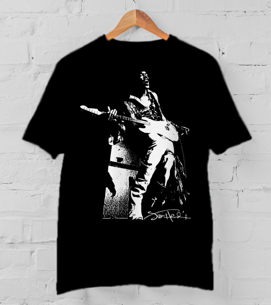Jimi Hendrix Signature Electric Guitar Performance T-Shirt