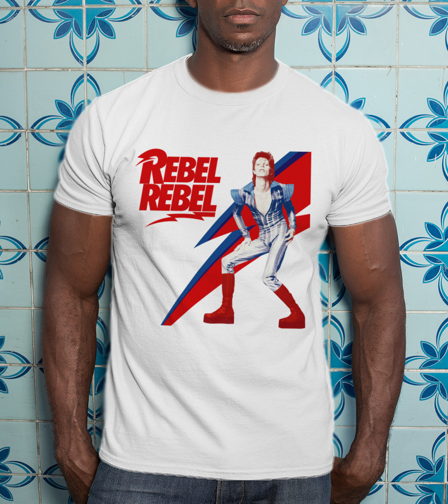 Rebel Rebel Iconic Lightning Bold Style T-Shirt