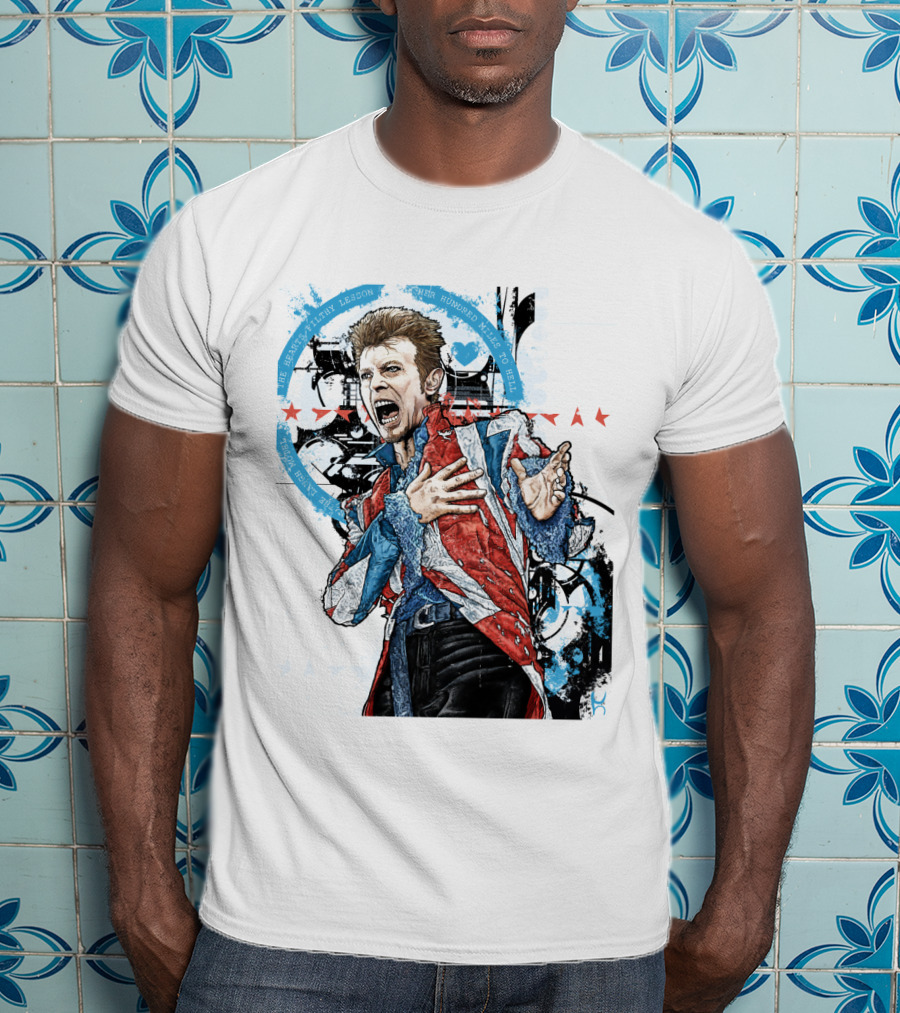 Db Blue Red Union Jacket Stars Iconic Expression T-Shirt