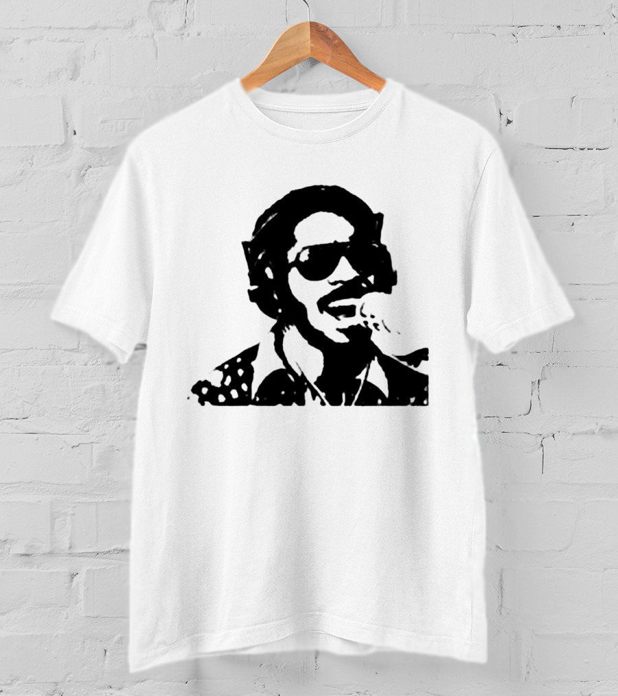 Stevie Wonder Iconic Microphone Performance Sw T-Shirt