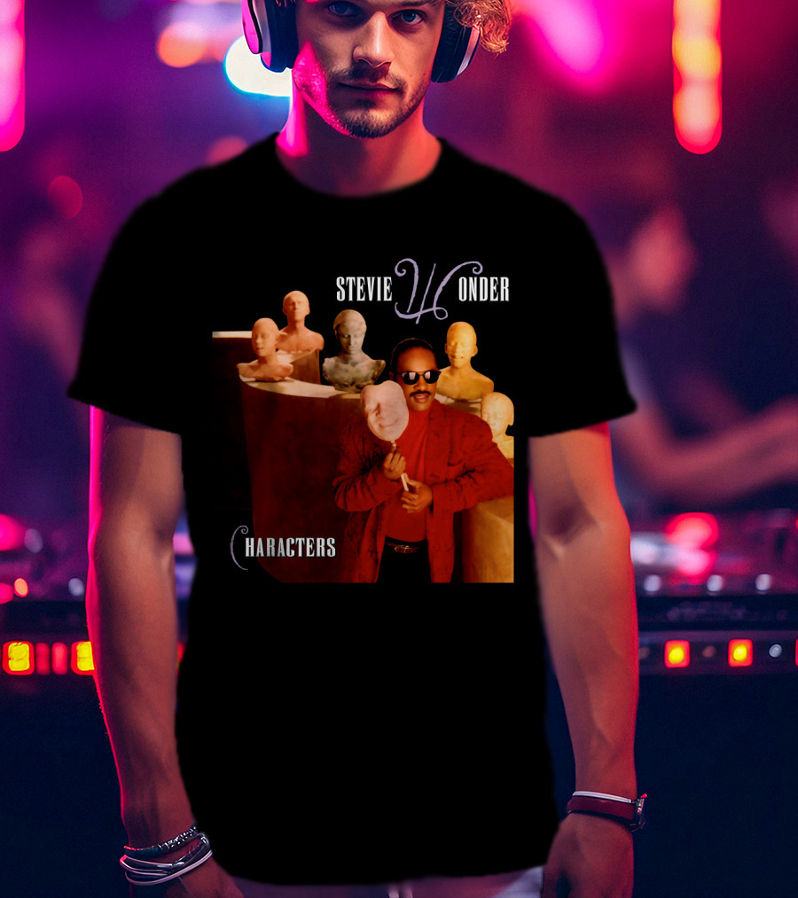 Stevie Wonder Characters T-Shirt