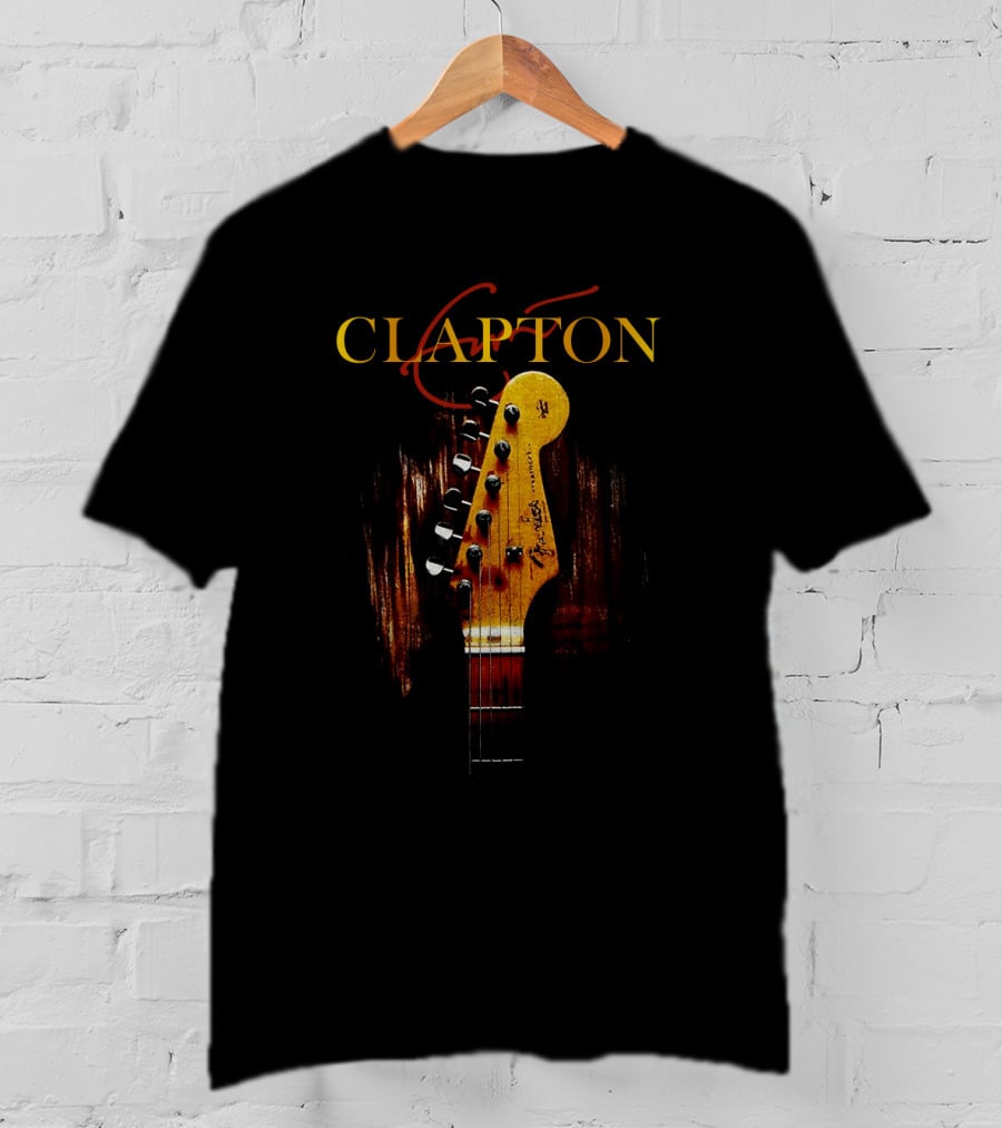 Clapton Guitar Headstock Art T-Shirt