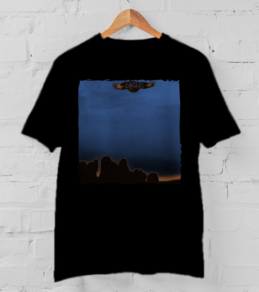 Eagles Band Logo With Sunset Silhouette T-Shirt