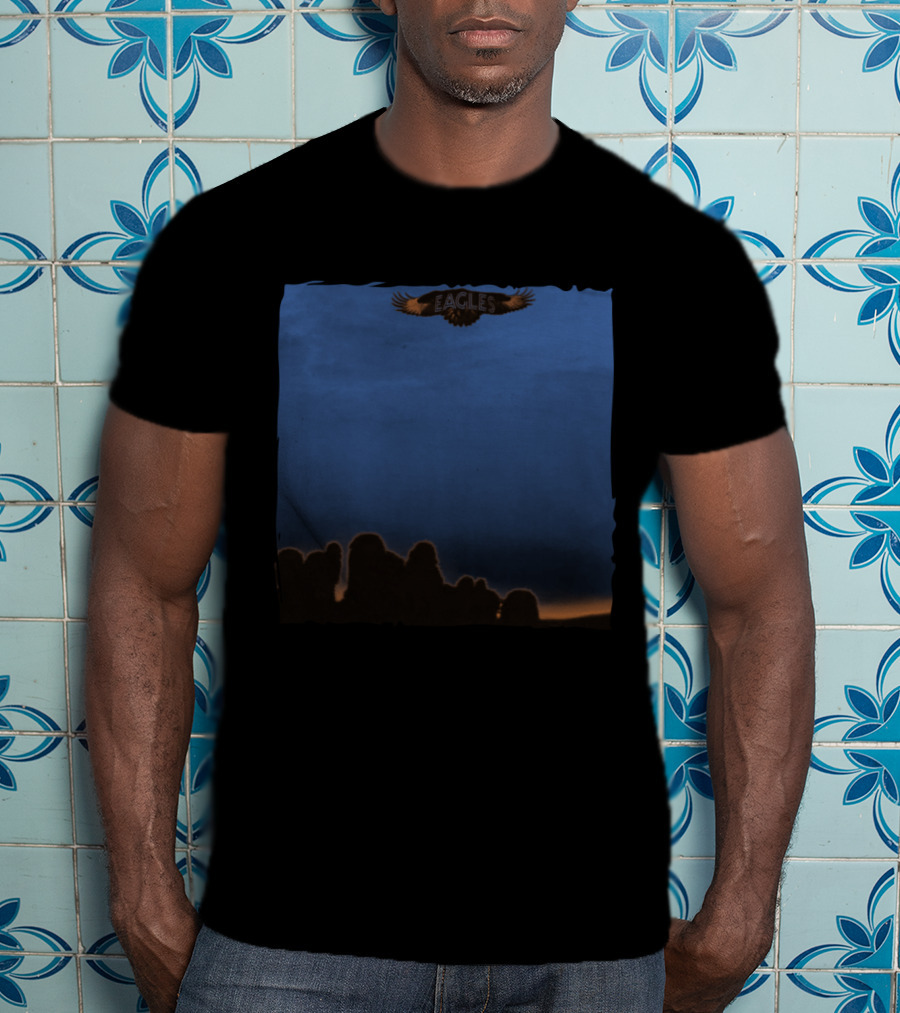 Eagles Band Logo With Sunset Silhouette T-Shirt
