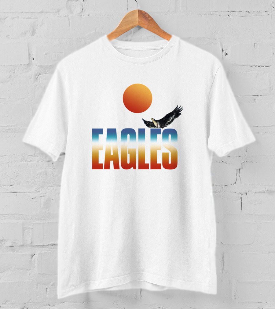 Eagles Flying Sunset T-Shirt