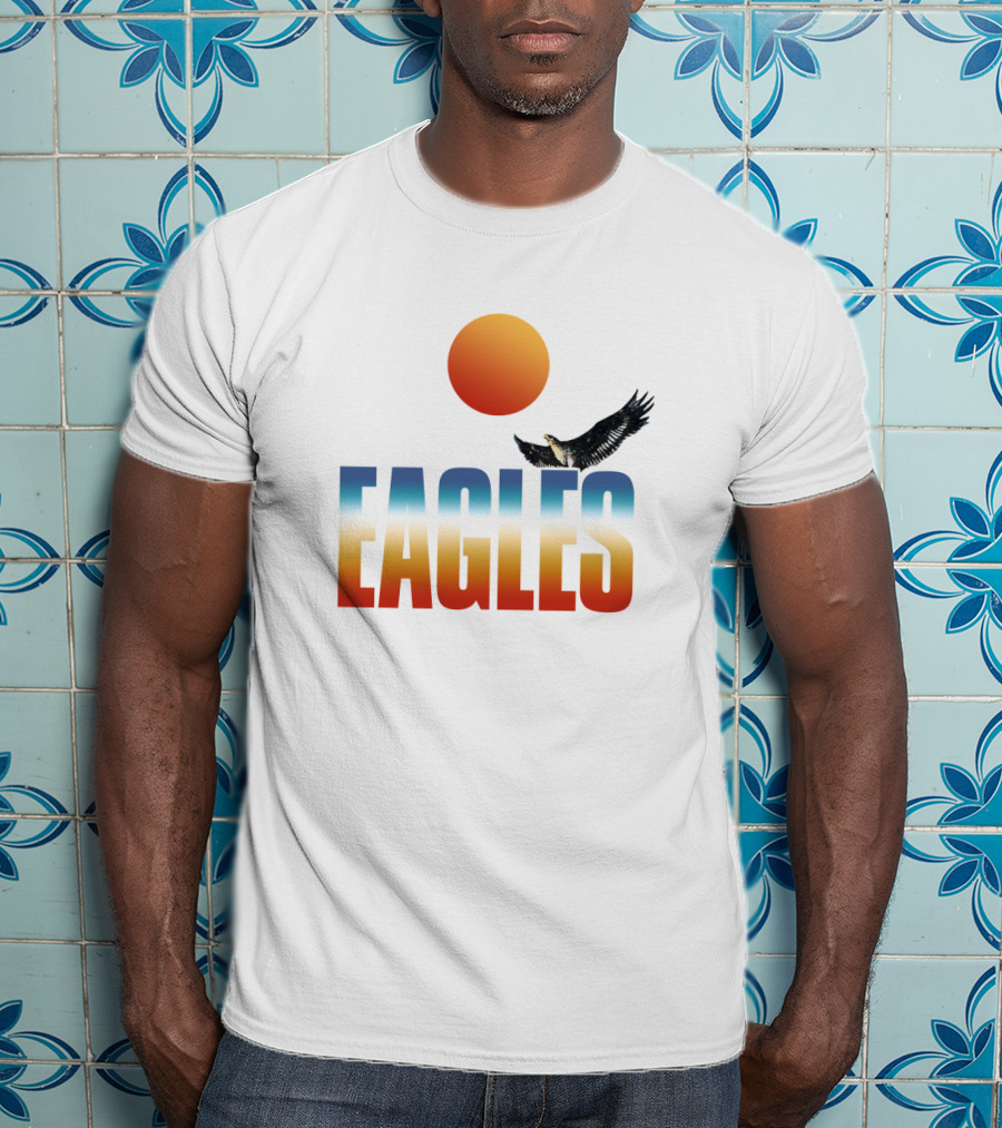 Eagles Flying Sunset T-Shirt