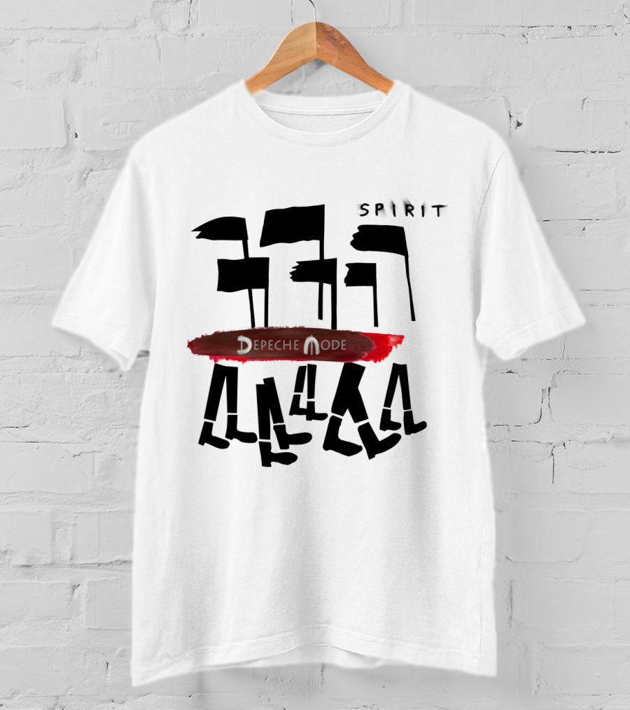 Depeche Mode Spirit Album Art Flag Walkers T-Shirt