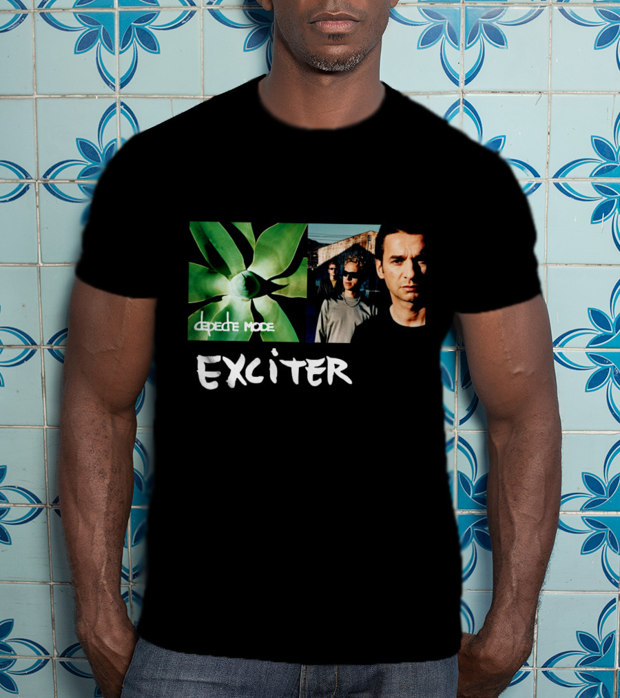 Depeche Mode Exciter Album Cover Plant And Band Members T-Shirt