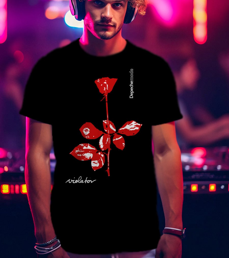 Depeche Mode Violator Red Rose T-Shirt