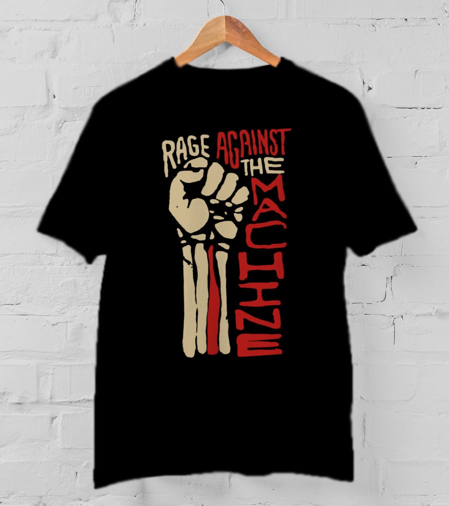 Rage Against The Machine Fist Skeleton T-Shirt