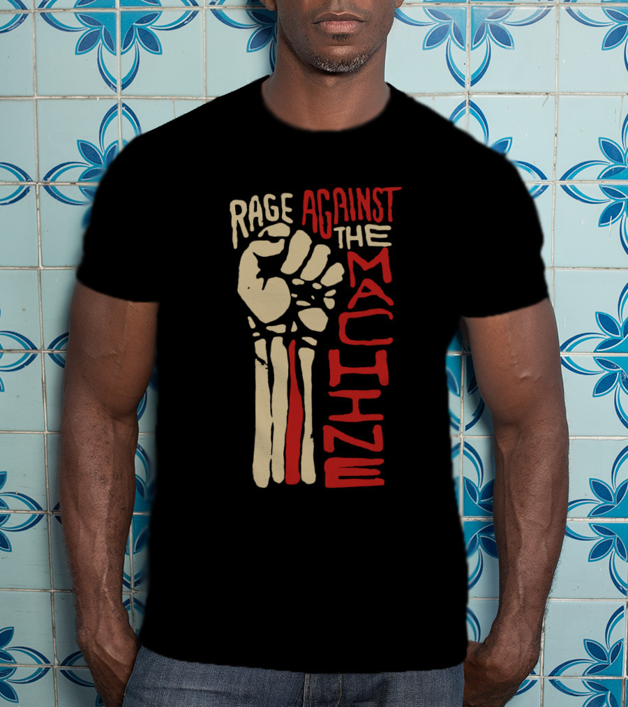 Rage Against The Machine Fist Skeleton T-Shirt