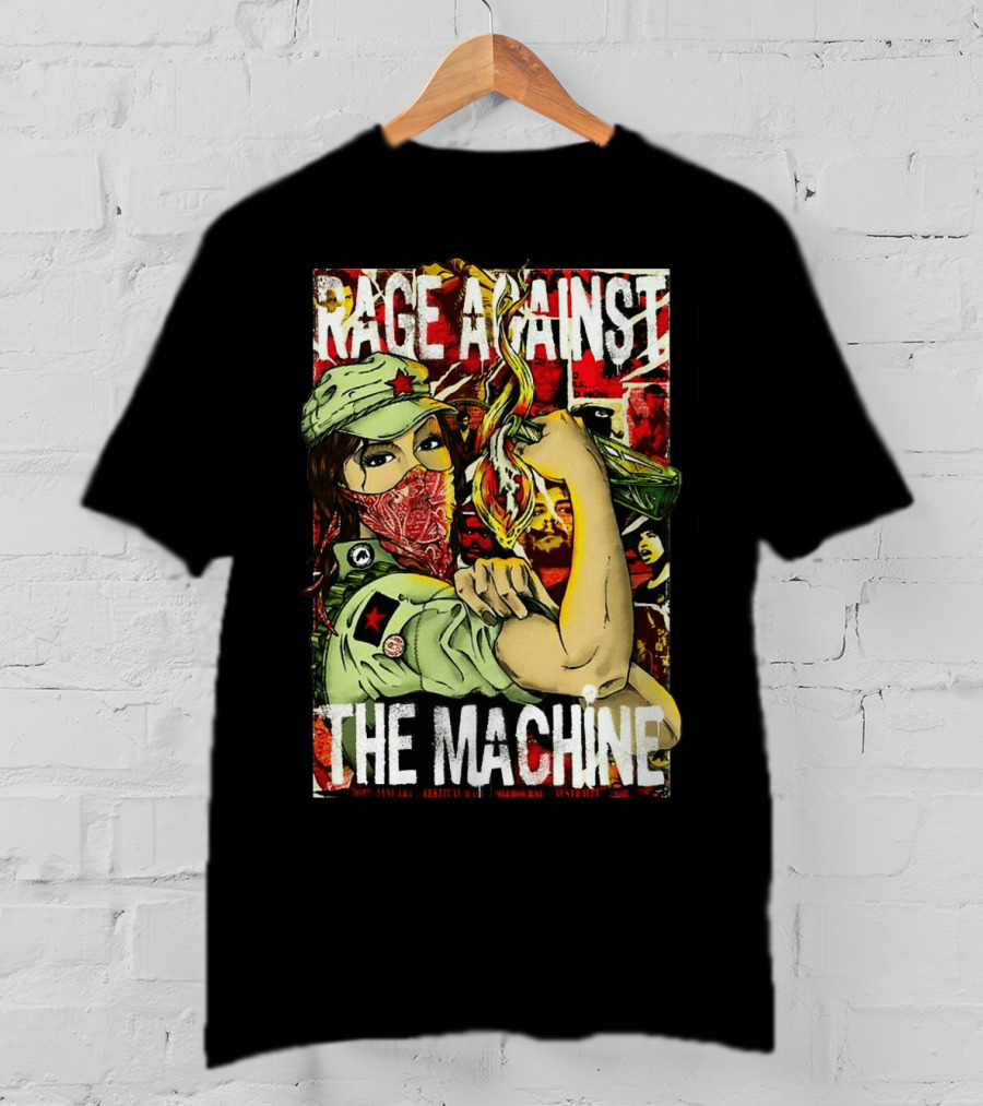 Rage Against The Machine Revolutionary Poster Style Artwork T-Shirt
