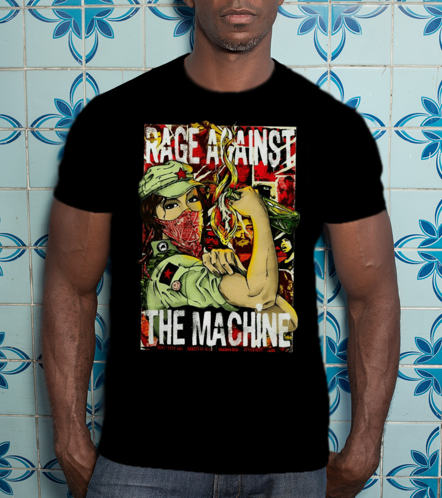 Rage Against The Machine Revolutionary Poster Style Artwork T-Shirt