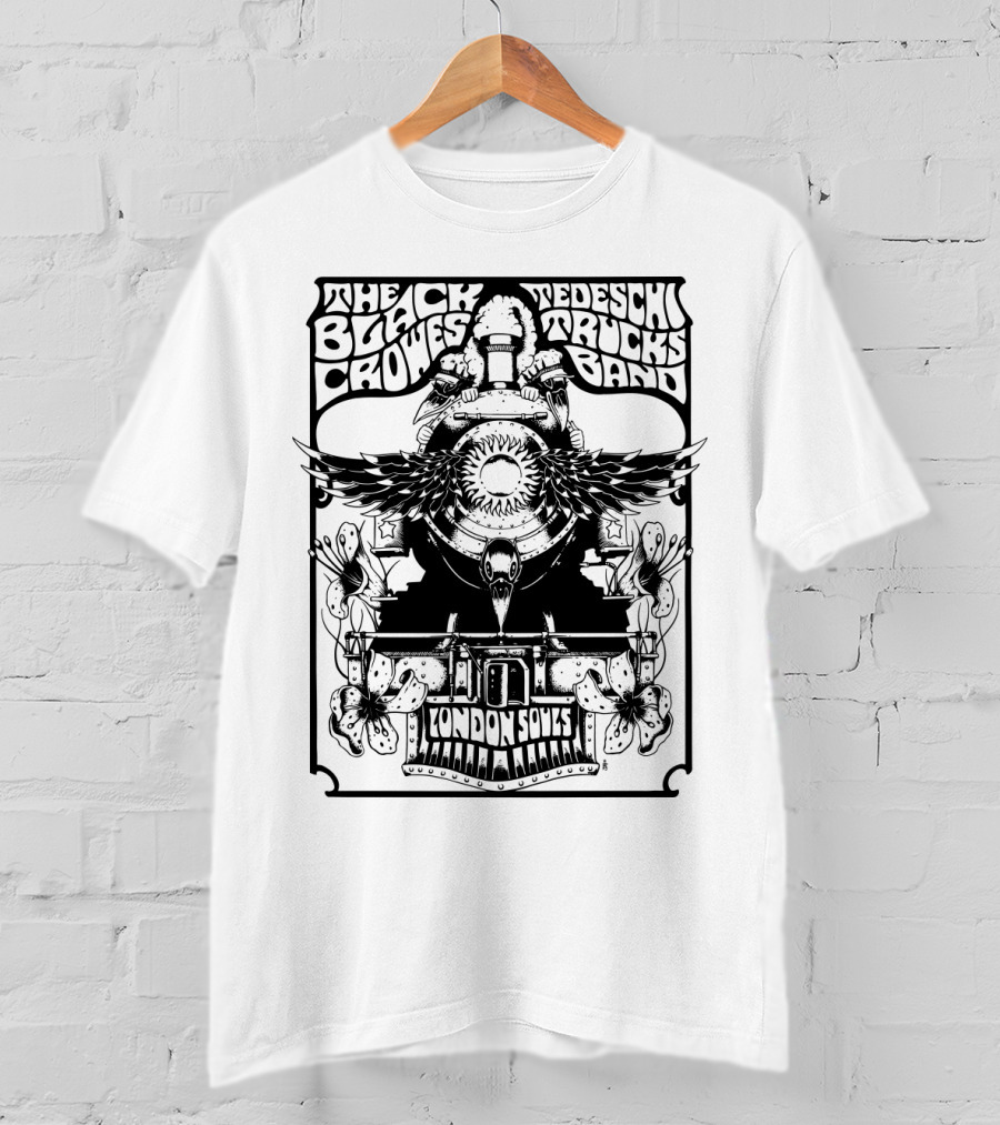The Black Crowes Tedeschi Trucks Band London Souls Concert Artwork T-Shirt