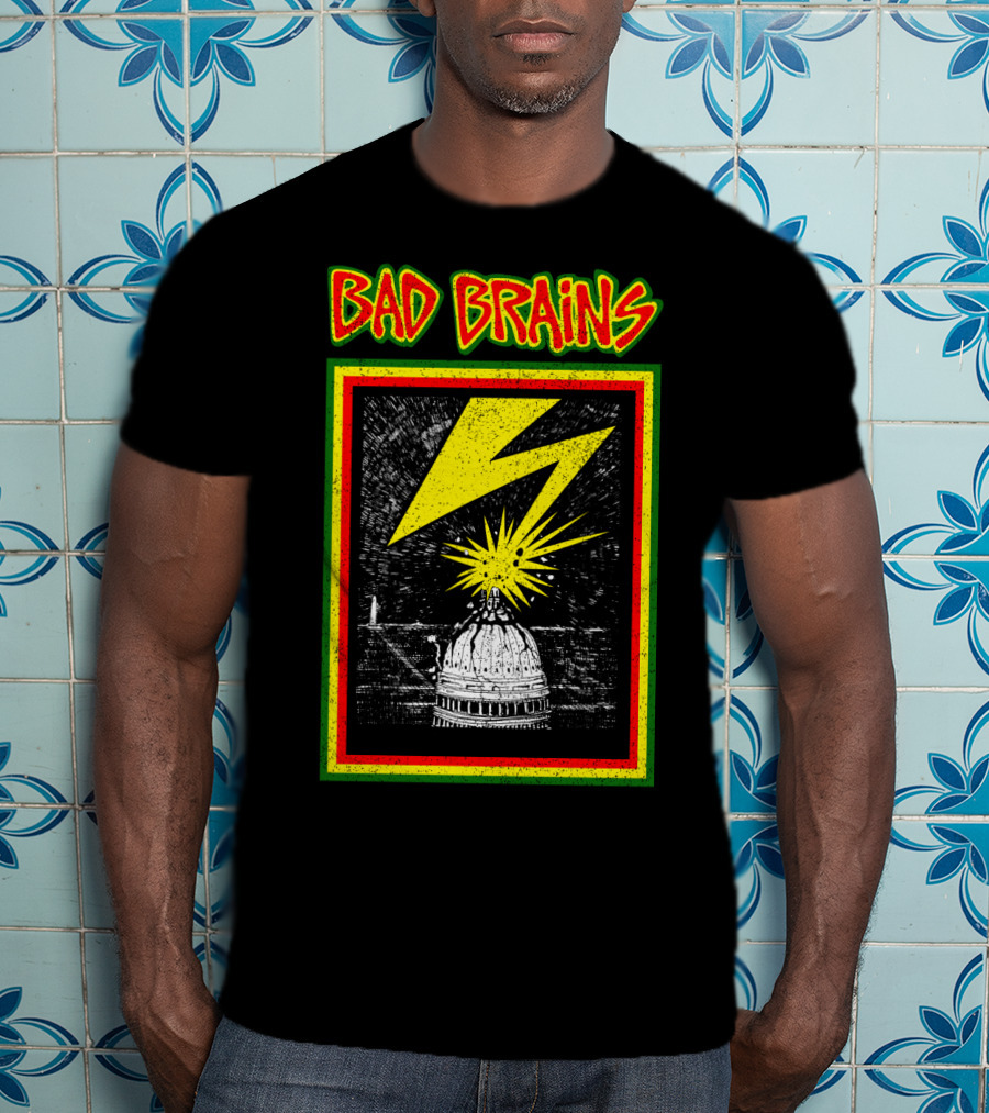 Bad Brains Capitol Lightning Bolt Explosion T-Shirt