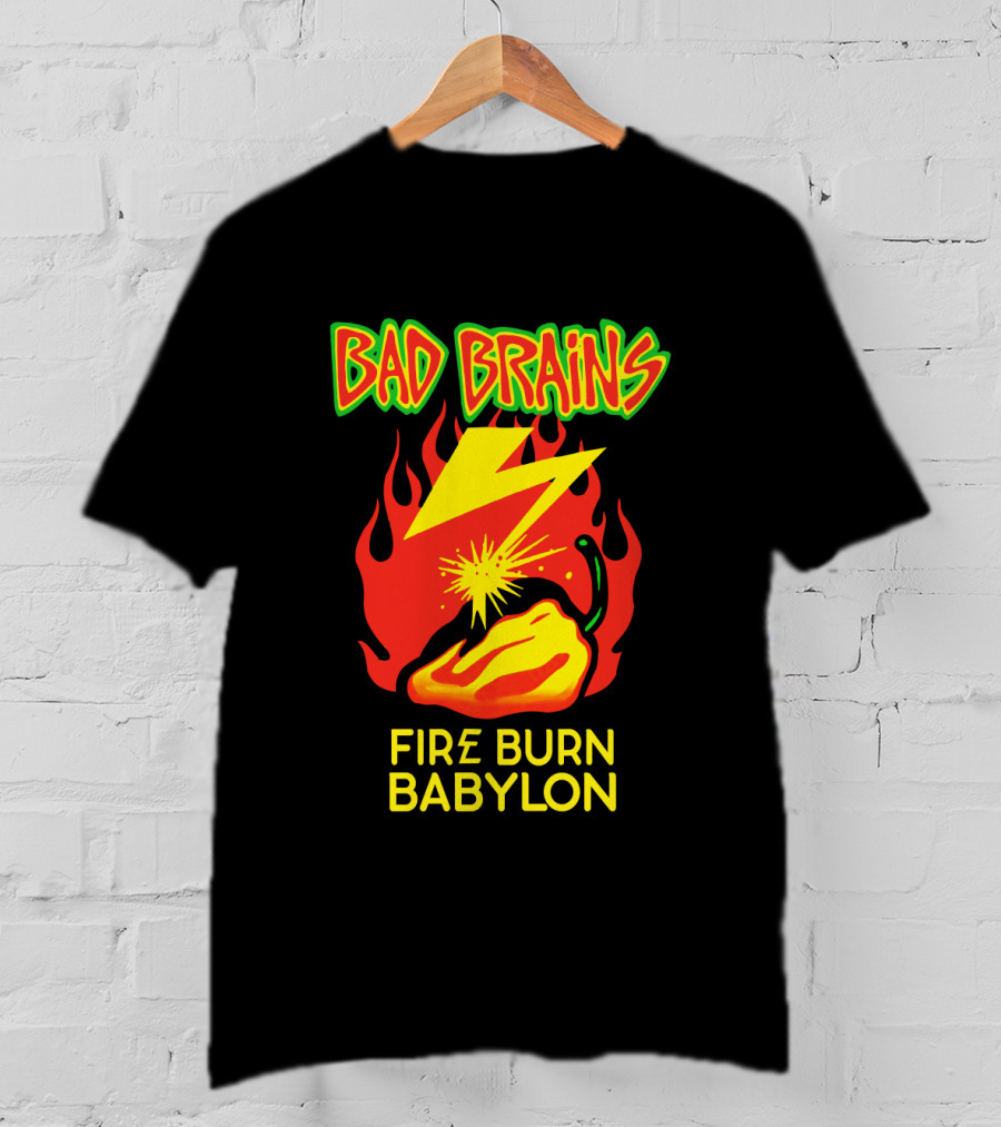 Bad Brains Fire Burn Babylon T-Shirt