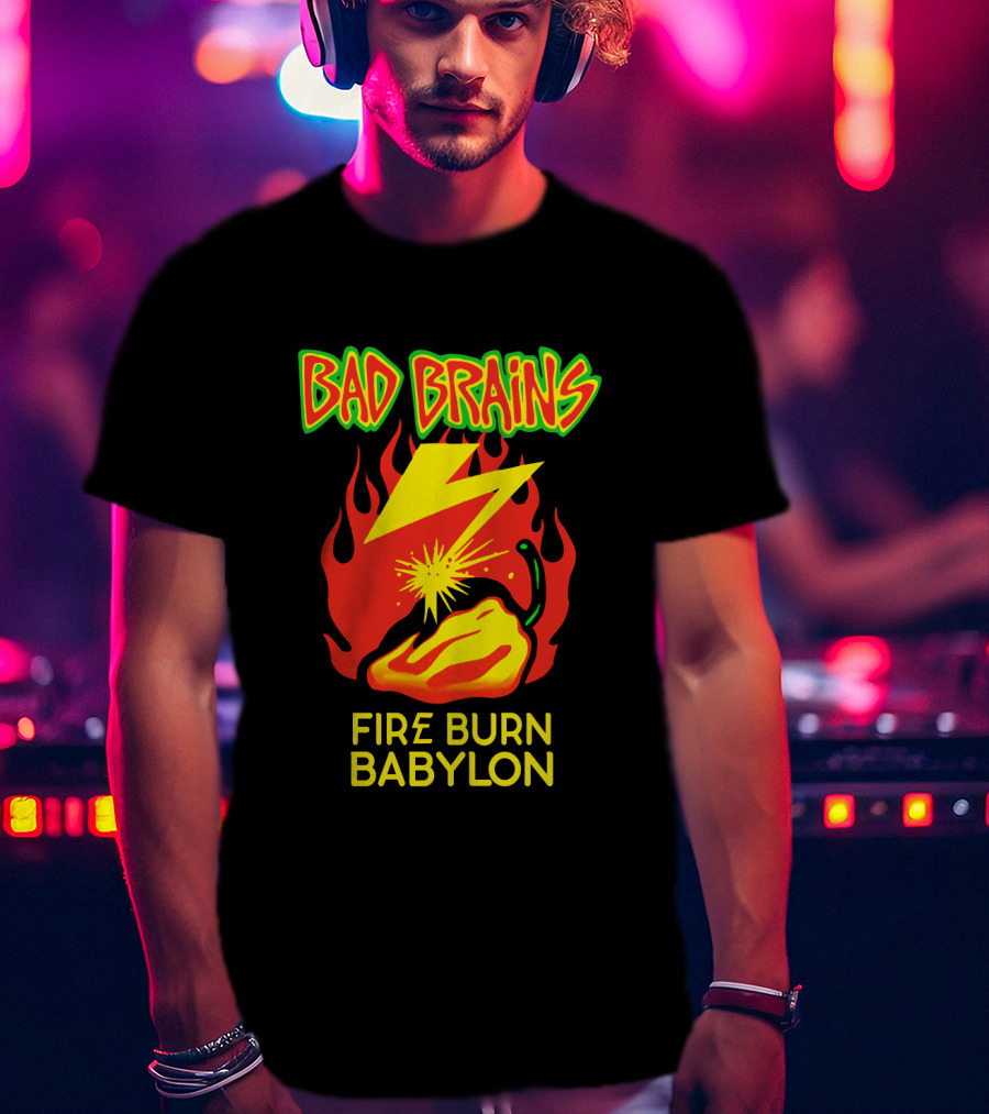 Bad Brains Fire Burn Babylon T-Shirt