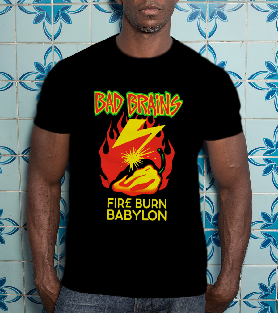 Bad Brains Fire Burn Babylon T-Shirt