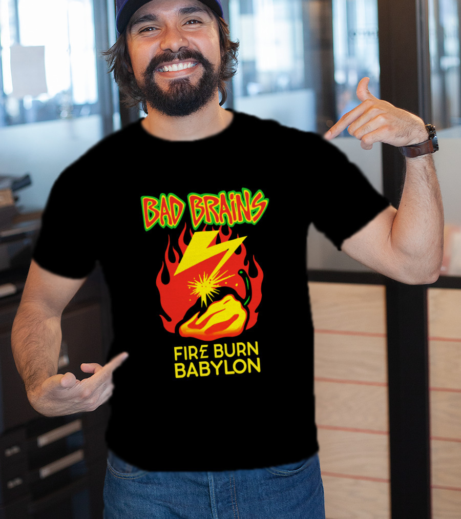 Bad Brains Fire Burn Babylon T-Shirt