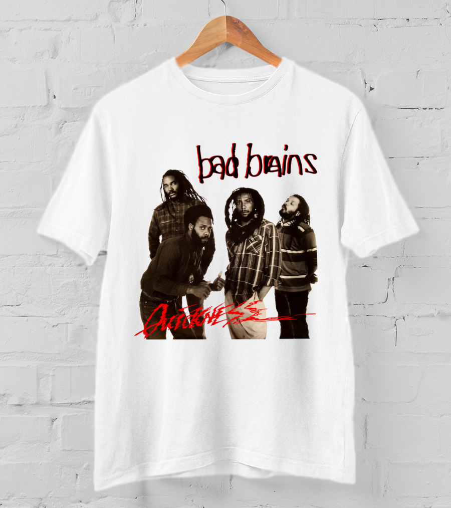 Bad Brains Attitude Vintage Band Photo T-Shirt