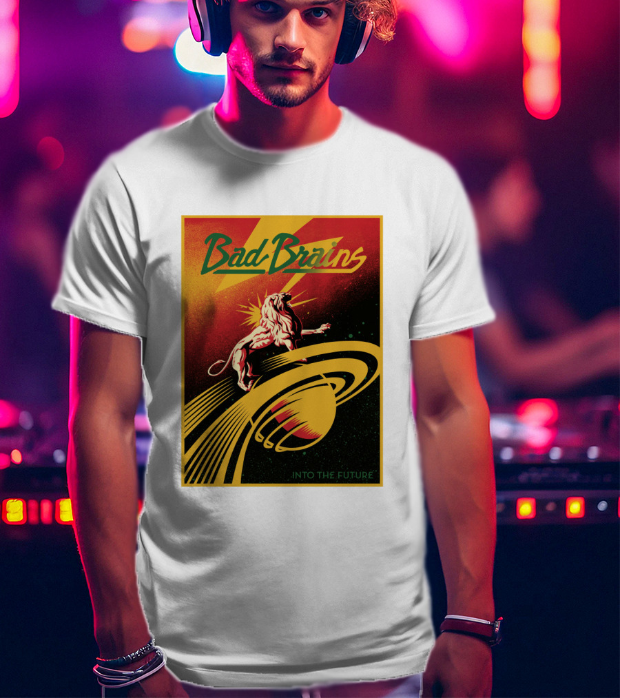 Bad Brains Into The Future Lion And Saturn T-Shirt