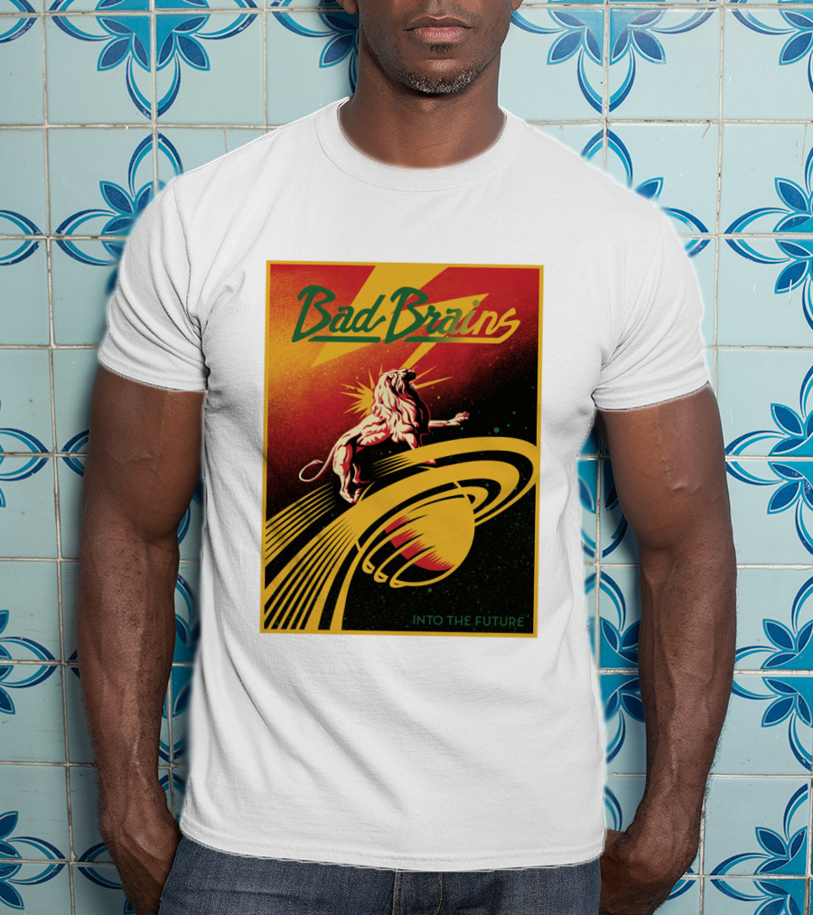 Bad Brains Into The Future Lion And Saturn T-Shirt