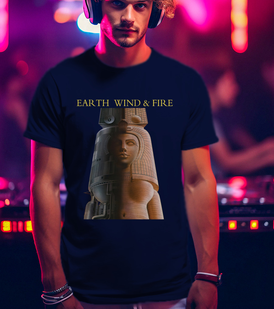 Earth Wind & Fire Iconic Futuristic Egyptian Pharaoh T-Shirt