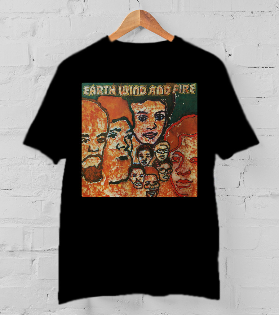 Earth Wind And Fire Album Cover Art Faces T-Shirt
