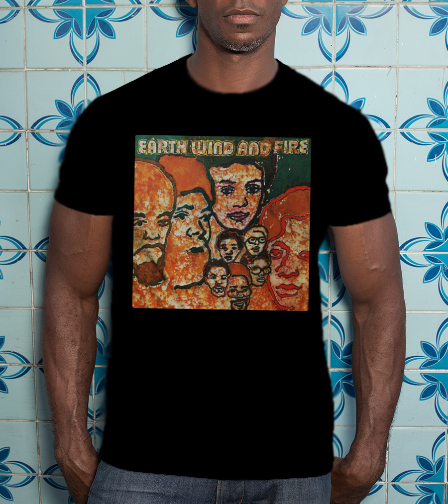 Earth Wind And Fire Album Cover Art Faces T-Shirt