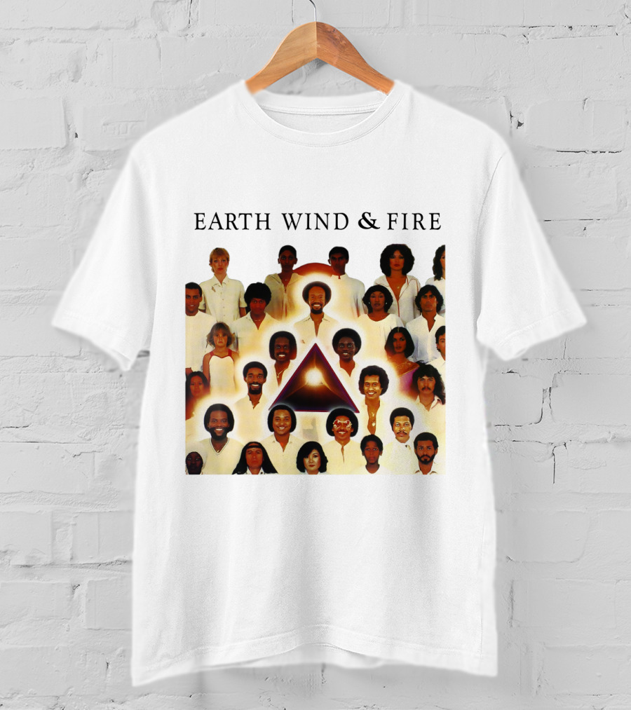 Earth Wind & Fire Classic Band Photo Collage T-Shirt