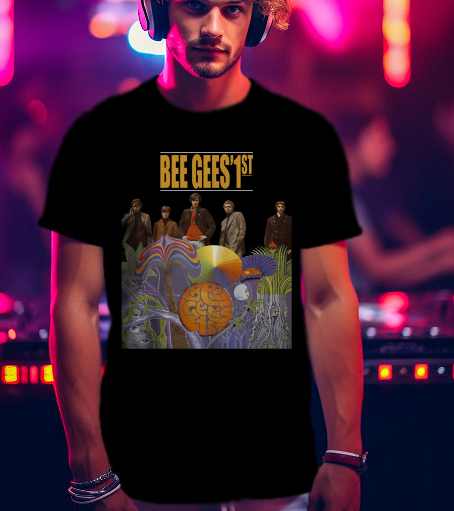 Bee Gees' 1St Psychedelic Album Cover With Band T-Shirt