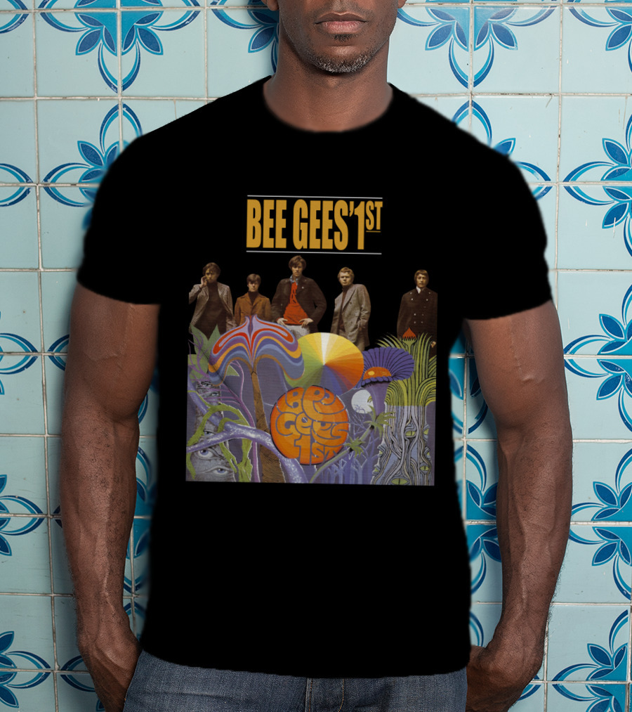 Bee Gees' 1St Psychedelic Album Cover With Band T-Shirt