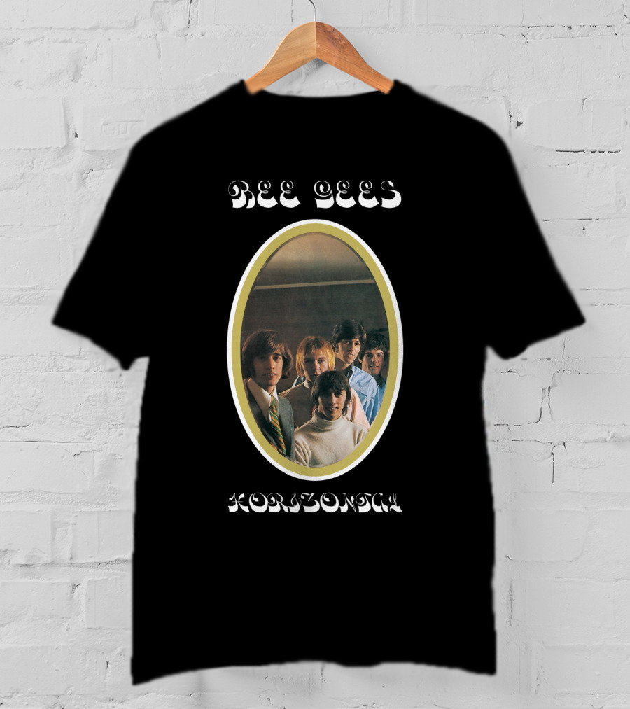 Bee Gees Horizontal Album Cover T-Shirt