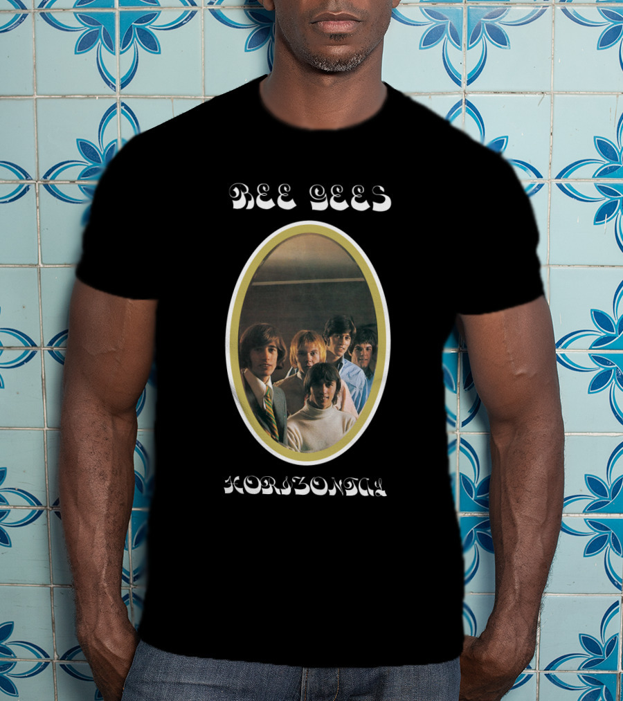 Bee Gees Horizontal Album Cover T-Shirt