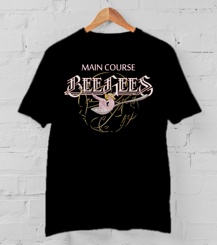 Main Course Bee Gees Retro Album Cover Art T-Shirt