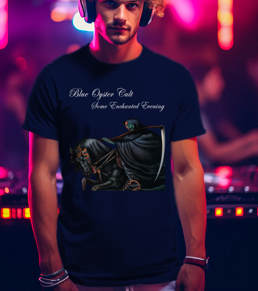 Blue Oyster Cult Some Enchanted Evening Rider With Scythe T-Shirt