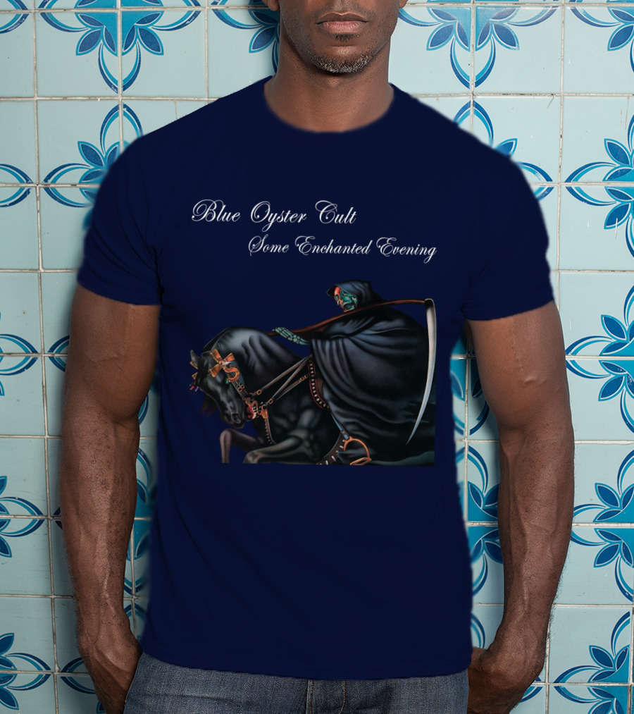 Blue Oyster Cult Some Enchanted Evening Rider With Scythe T-Shirt