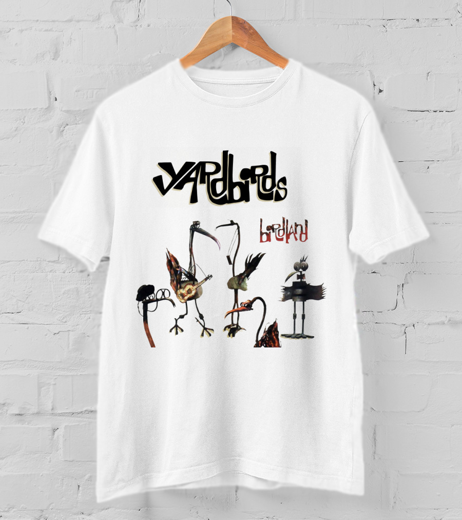Yardbirds Birdland Album Cover Art With Unique Bird Figures T-Shirt