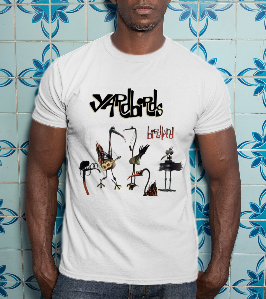 Yardbirds Birdland Album Cover Art With Unique Bird Figures T-Shirt