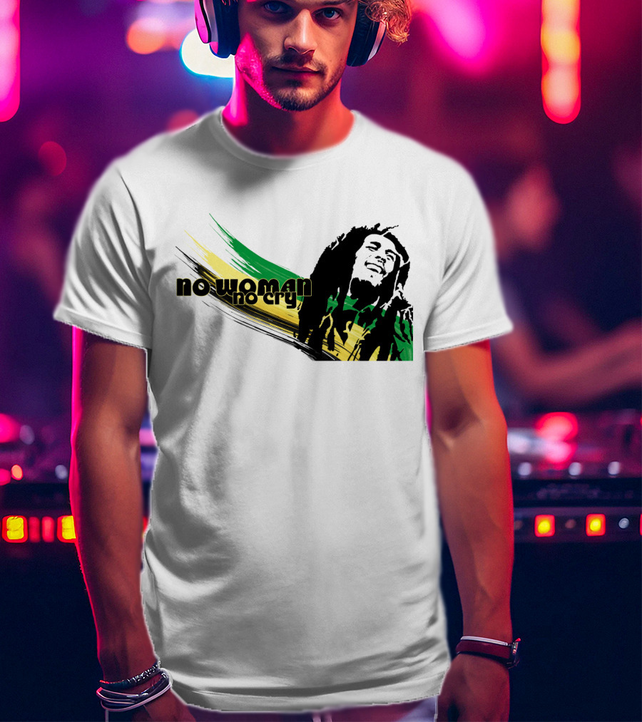 No Woman No Cry Rasta Colors T-Shirt