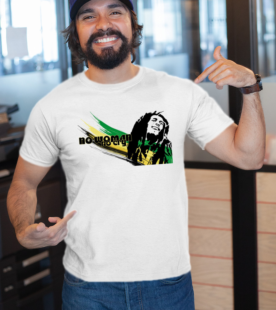 No Woman No Cry Rasta Colors T-Shirt