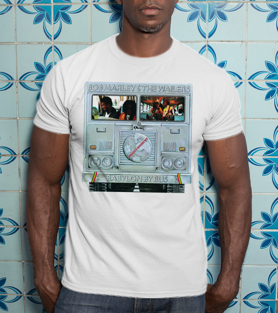 Bob Marley & The Wailers Babylon By Bus Album Cover T-Shirt